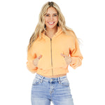 Dylan Fleece Crop Zip Hoodie - Denny's