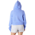Dylan Solid Crop Zip Hoodie