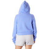 Dylan Solid Crop Zip Hoodie