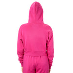 Dylan Solid Crop Zip Hoodie - Denny's