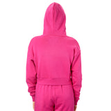 Dylan Solid Crop Zip Hoodie - Denny's