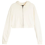 Dylan Solid Crop Zip Hoodie - Denny's