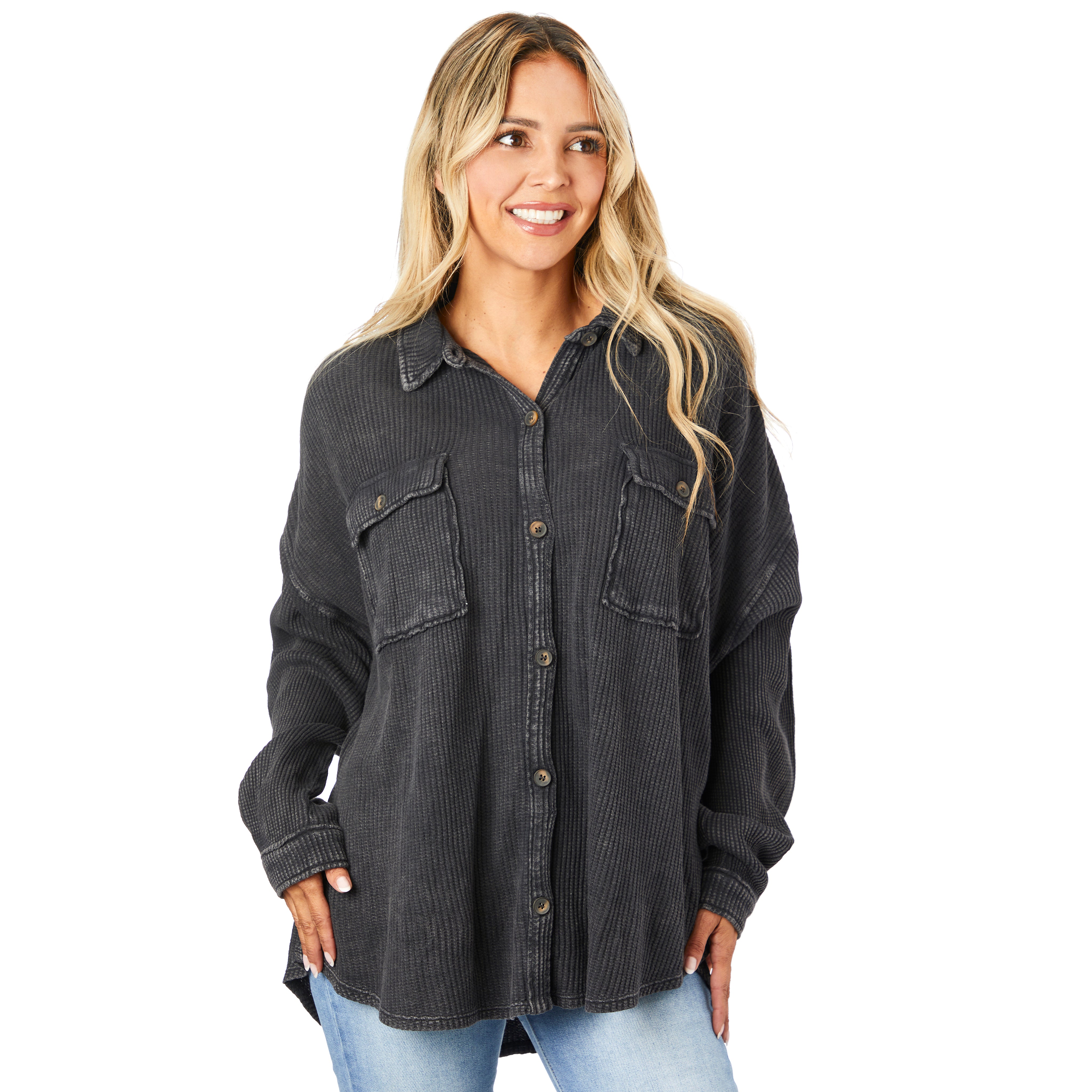 Waffle Buttondown - Denny's