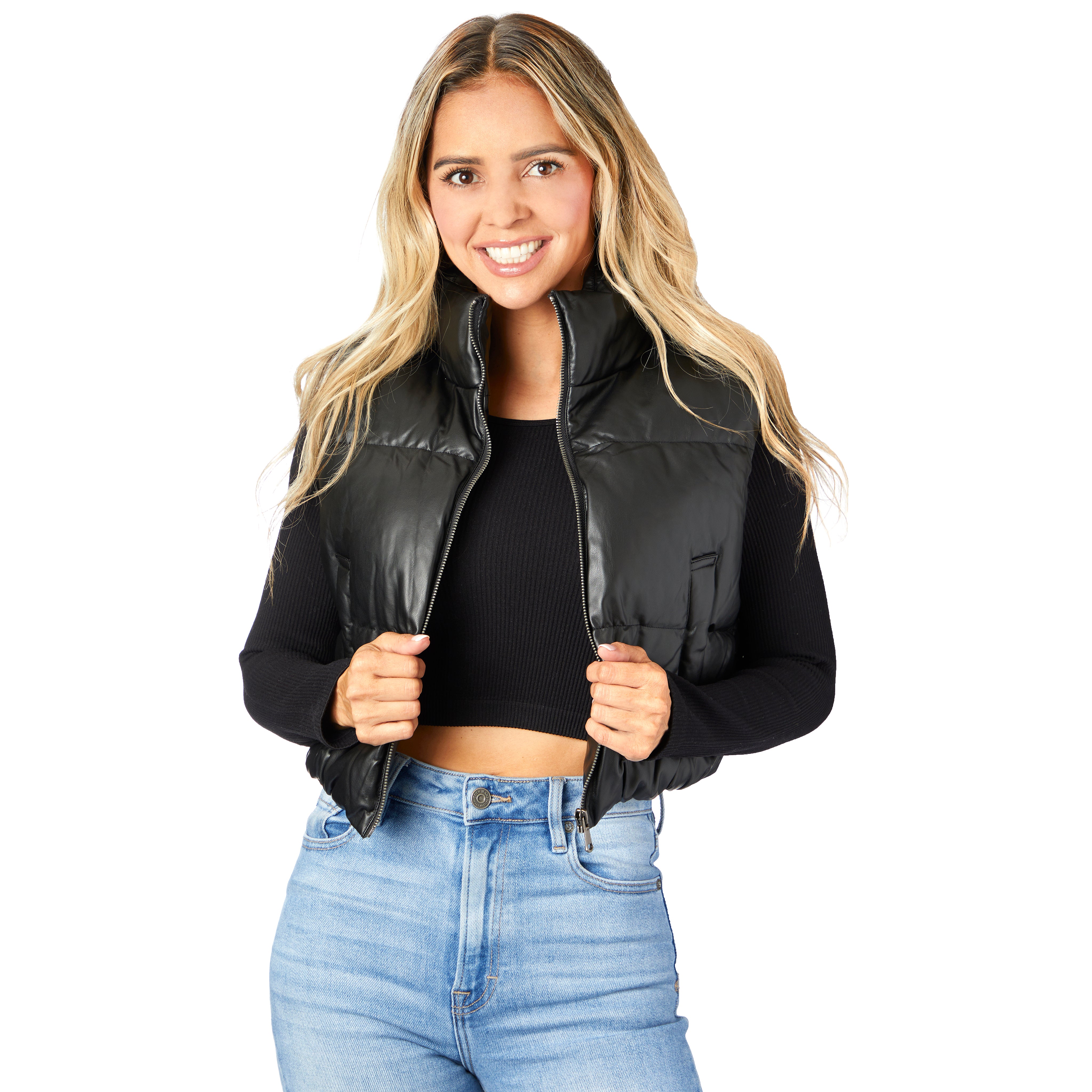 Pleather Vest - Denny's
