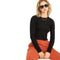 Long Sleeve Seamed Top - Denny's