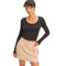 Long Sleeve Scoop Neck Top - Denny's