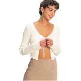 Ribbed Tie Cardigan - Denny's