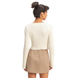 Ribbed Tie Cardigan - Denny's