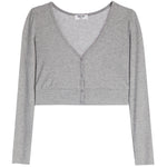 Long Sleeve Crop Cardigan - Denny's