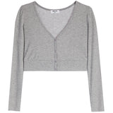 Long Sleeve Crop Cardigan - Denny's