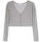 Long Sleeve Crop Cardigan - Denny's