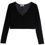 Long Sleeve Crop Cardigan - Denny's