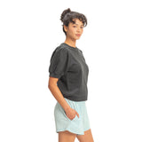 Short Sleeve Puff Sleeve Sweatshirt