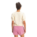 Short Sleeve Puff Sleeve Sweatshirt