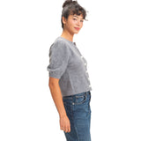 Short Puff Sleeve Cardigan