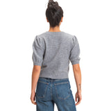 Short Puff Sleeve Cardigan