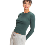 Long Sleeve Solid Crew