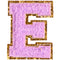 E Varsity Chenille Letter Sticker Patch - Denny's
