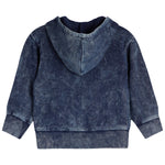 Distressed Denim Zip Hoodie - Denny's