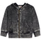 Distressed Denim Zip Hoodie - Denny's