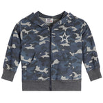 Distressed Camo Star Zip Hoodie - Denny's