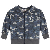 Distressed Camo Star Zip Hoodie - Denny's