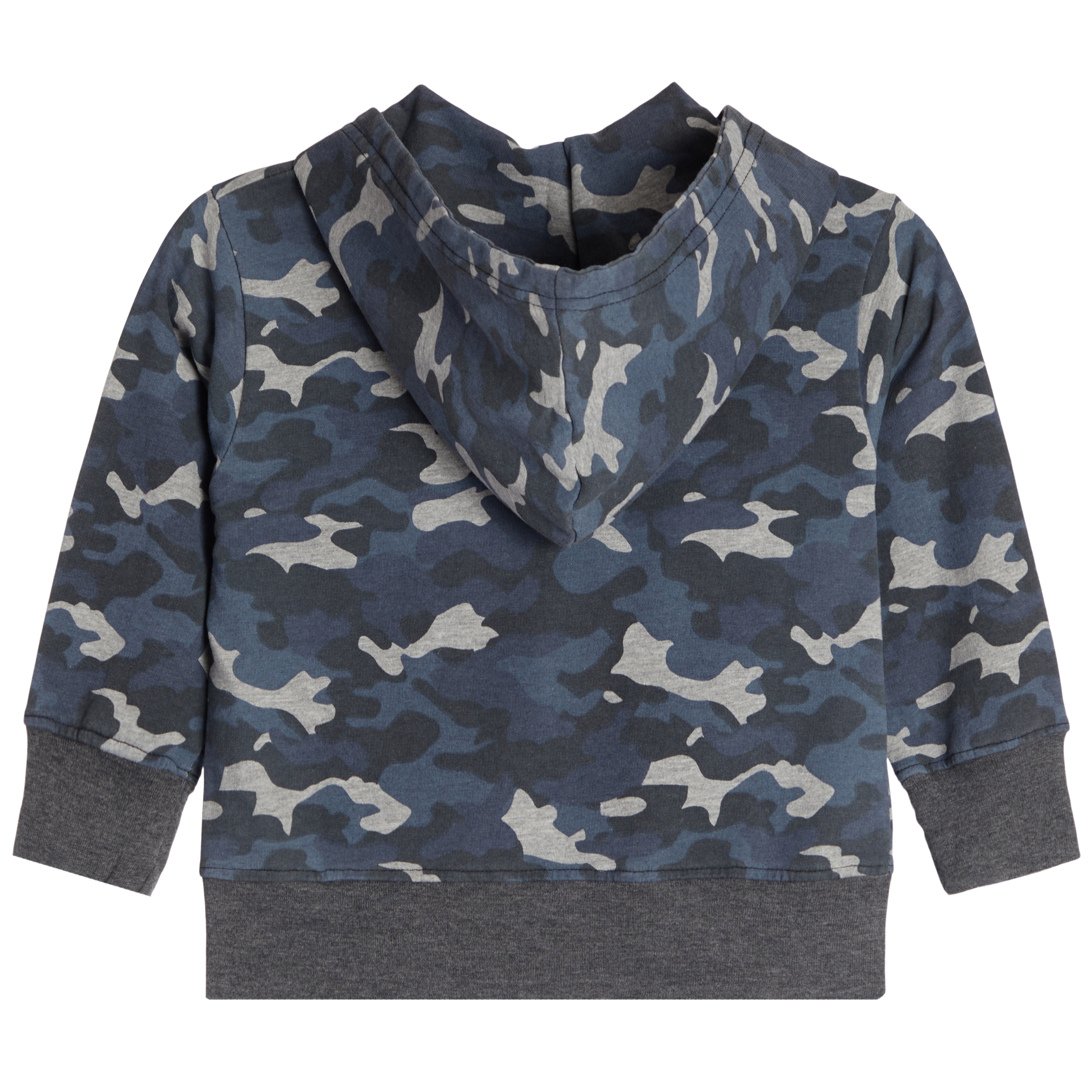 Distressed Camo Star Zip Hoodie - Denny's