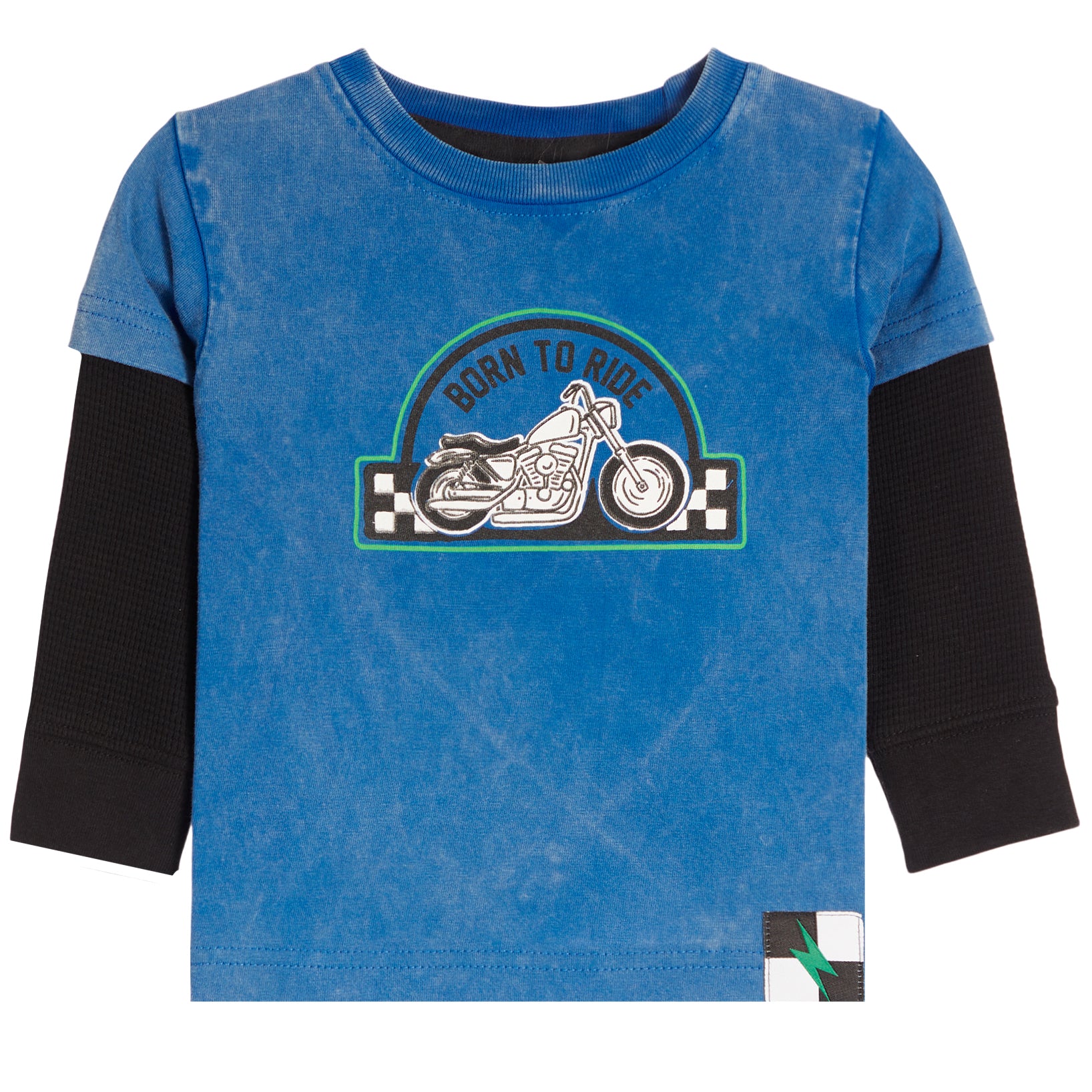 Born To Ride Long Sleeve Layer Tee - Denny's