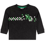 Dino Check Long Sleeve Tee - Denny's