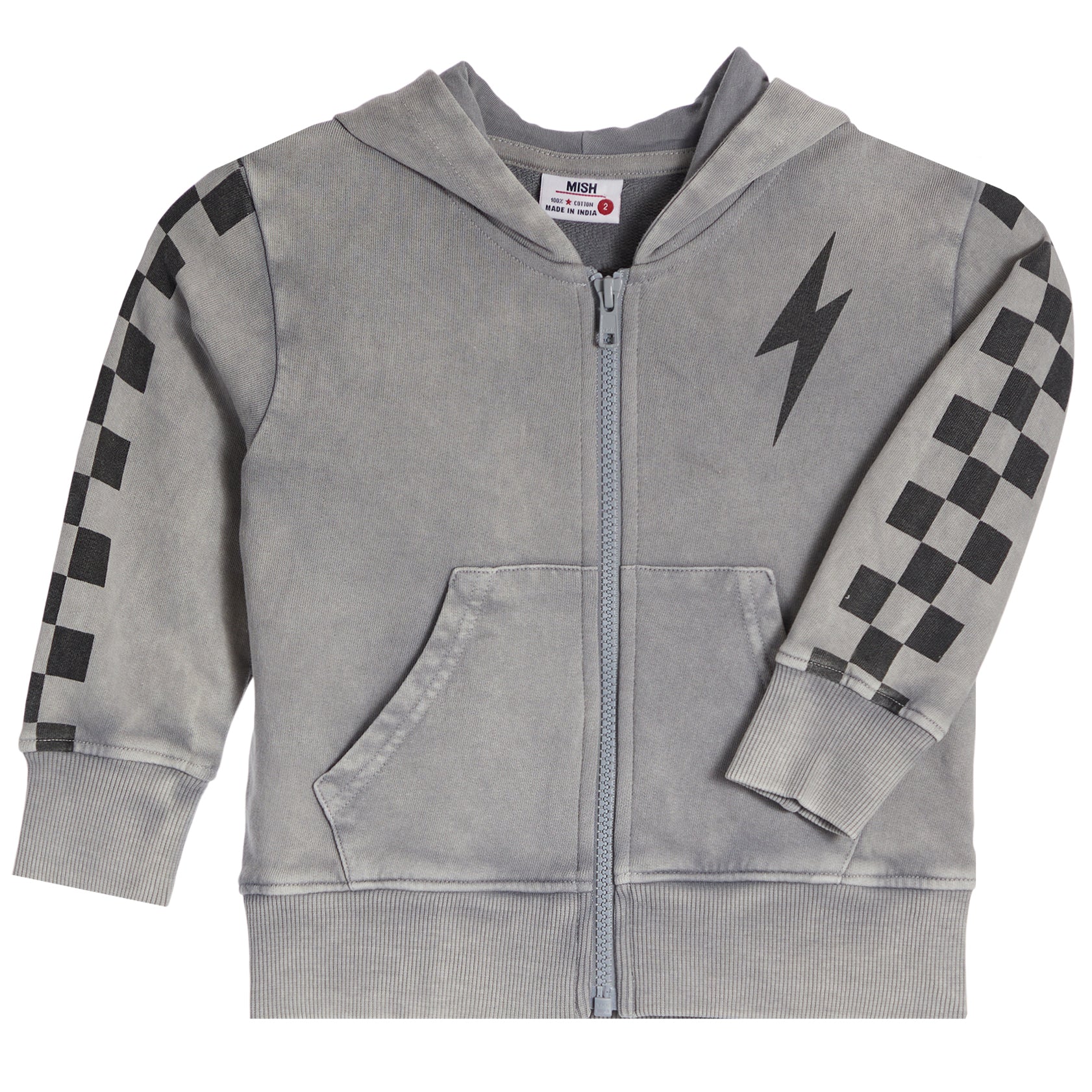 Check Zip Hoodie - Denny's