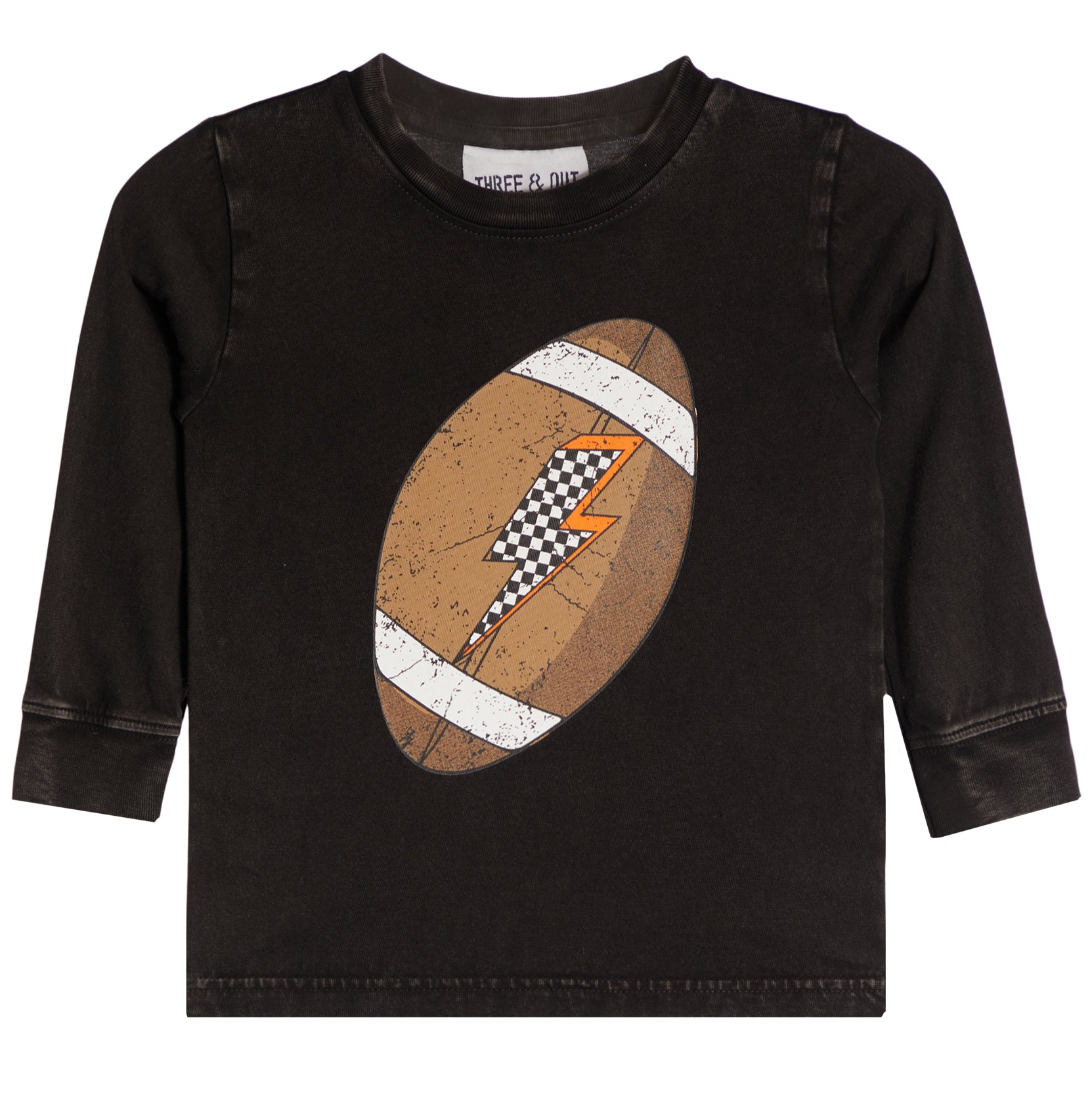 Lightning Football Enzyme Long Sleeve Tee - Denny's