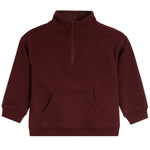 Burgundy 1/4 Zip Sweatshirt
