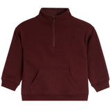 Burgundy 1/4 Zip Sweatshirt