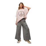 Mineral Wash Wide Leg Sweatpant - Denny's