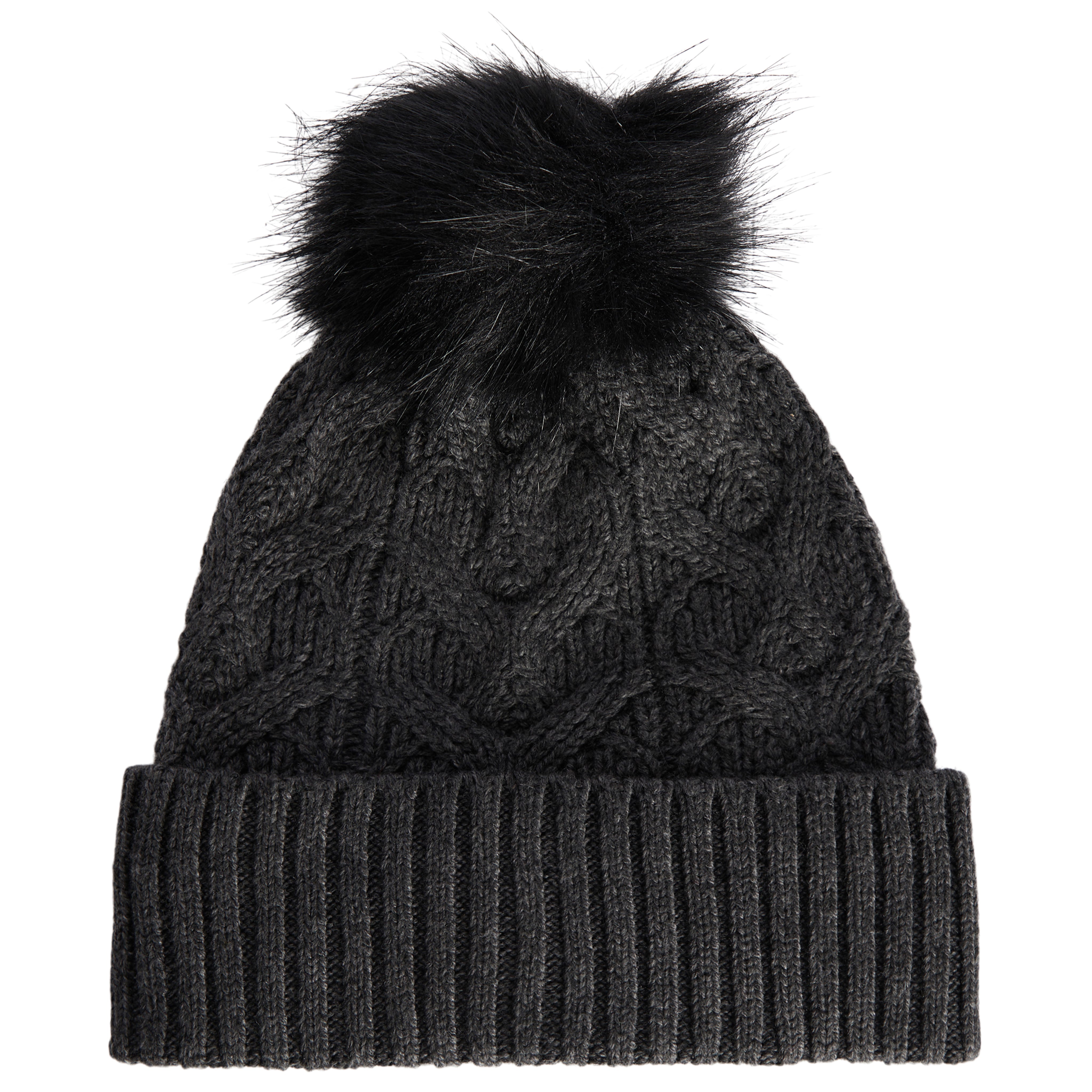Loopy Cable Pom Hat - Denny's