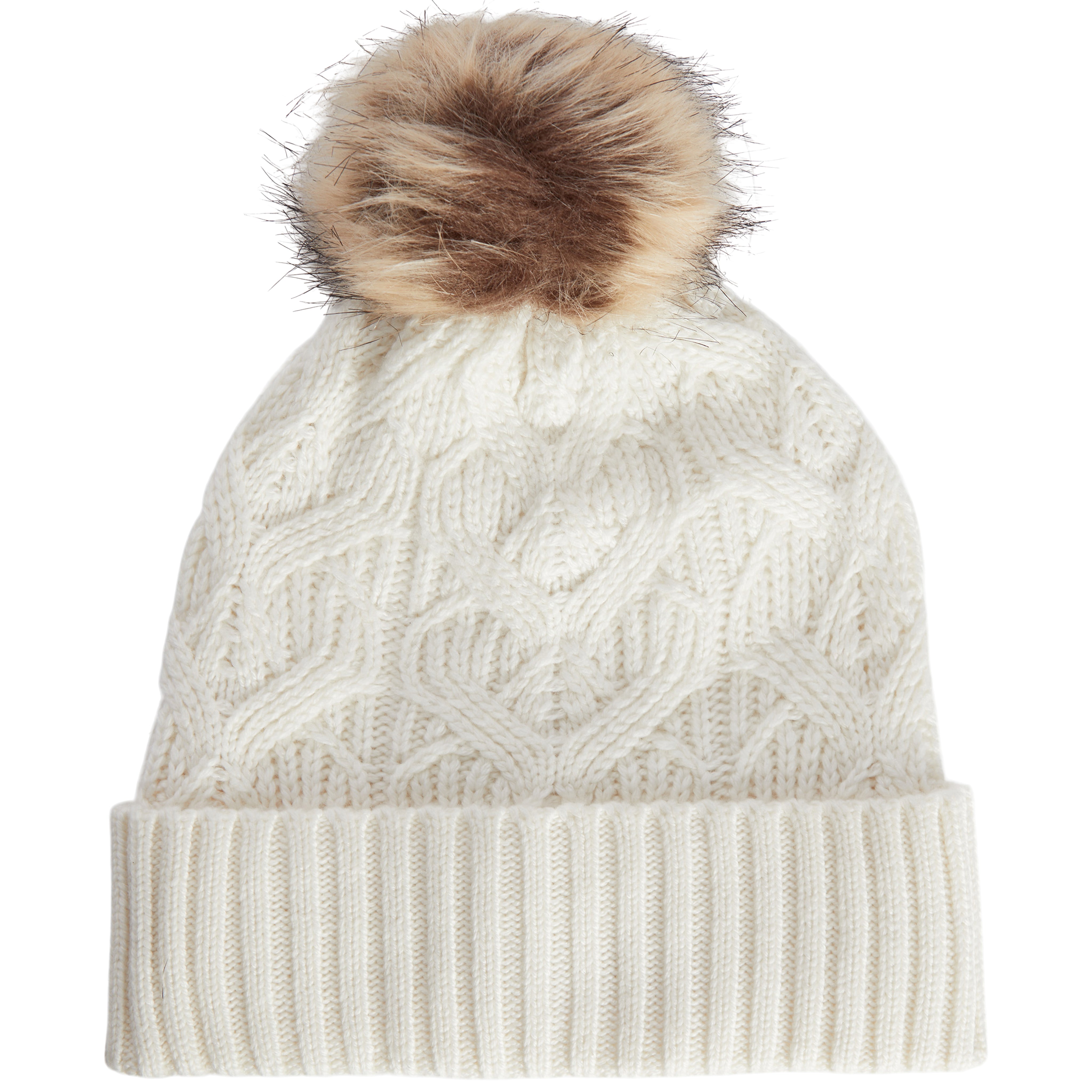 Loopy Cable Pom Hat - Denny's