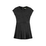 Eddie Short Sleeve Leather Dress - Denny's