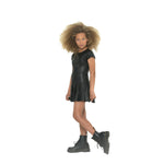 Eddie Short Sleeve Leather Dress - Denny's