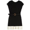 Elle Dress With Cream Ruffle - Denny's