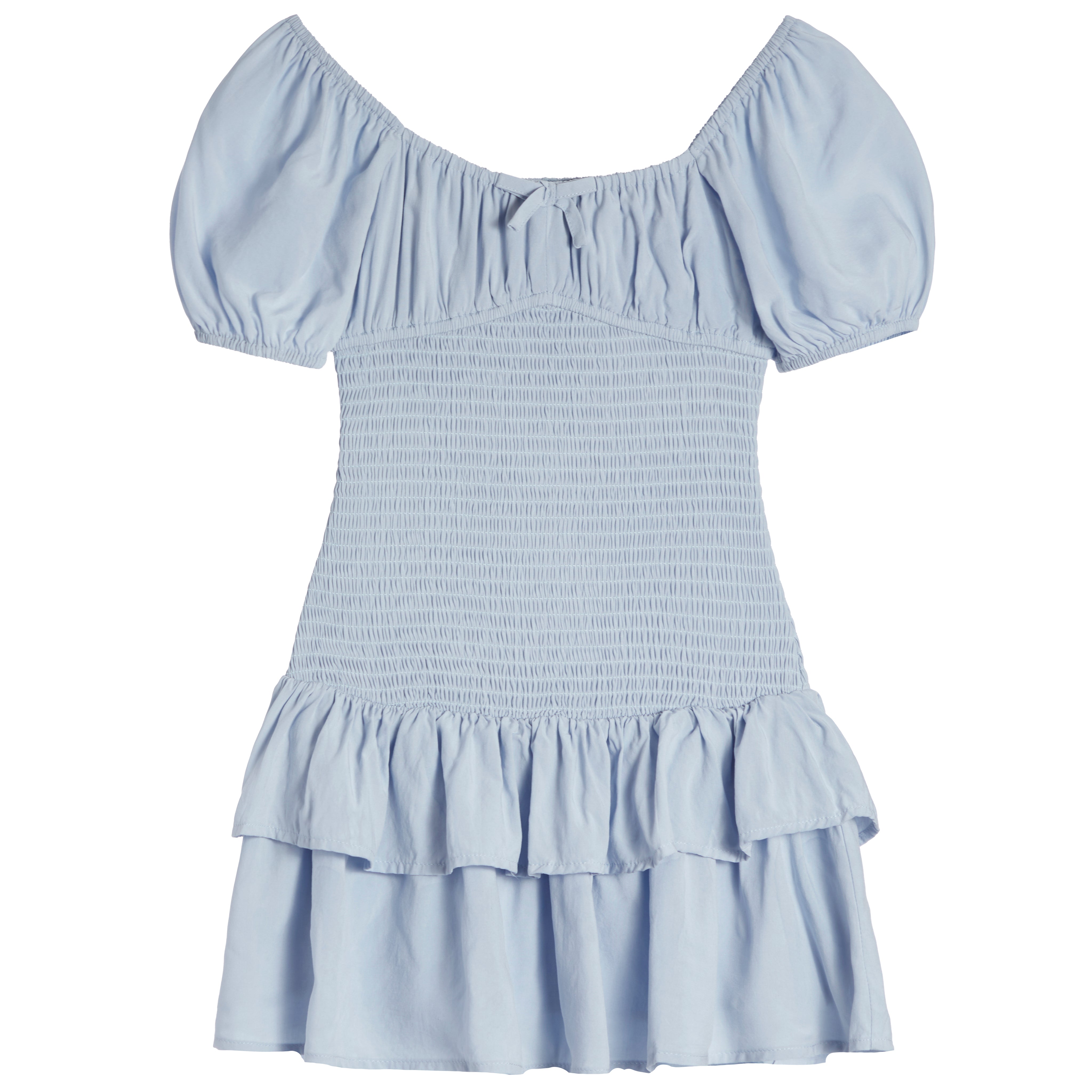 Ellie Ditsy Smock Short Sleeve Dress - Denny's