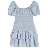 Ellie Ditsy Smock Short Sleeve Dress - Denny's