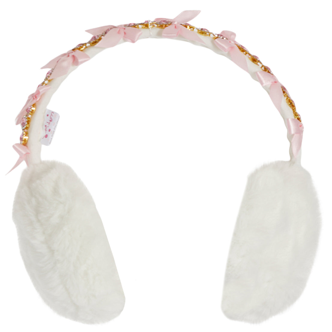 Satin Bow and Gem Ear Muffs - Denny's