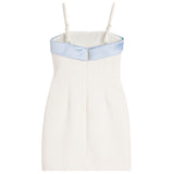 Ember Dress With Baby Blue Trim