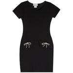 Emily Short Sleeve Dress With Bow Pockets - Denny's