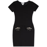 Emily Short Sleeve Dress With Bow Pockets - Denny's