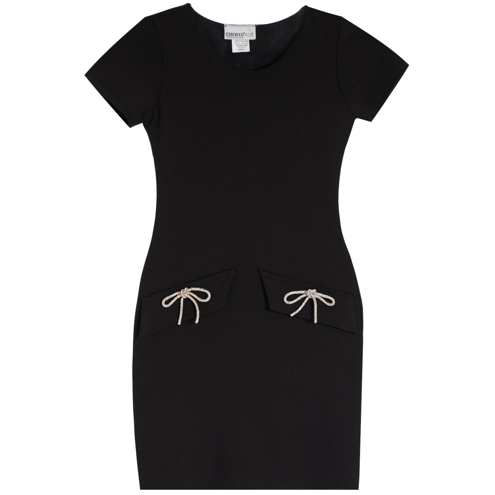 Emily Short Sleeve Dress With Bow Pockets - Denny's