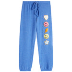 Hacci Asst Chenille Patch Jogger - Denny's