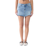 Low Rise Denim Mini Skirt - Denny's