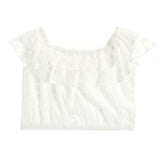 Esme Eyelet Off The Shoulder Top - Denny's