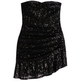 Estelle Sequin Strapless Dress - Denny's